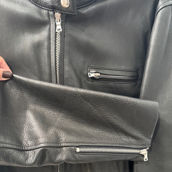 Gap Leather Moto Jacket - Size XL - Picture 2 of 4